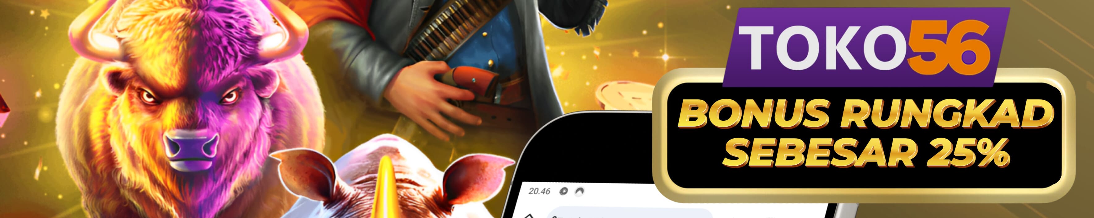 BONUS RUNGKAT / LOSESTREAK 25% TOKO56